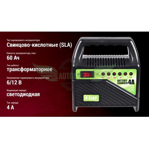 Зарядное устр-во PULSO BC-10641 6-12V/4A/10-60AHR/светодиодн.индик. (BC-10641)