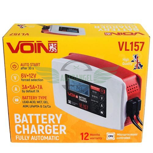 Зарядное устр-во  VOIN VL-157 6&12V/3-5-7A/3-150AHR/LCD/Импульсное (VL-157)
