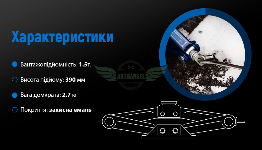 Домкрат гвинтовий 