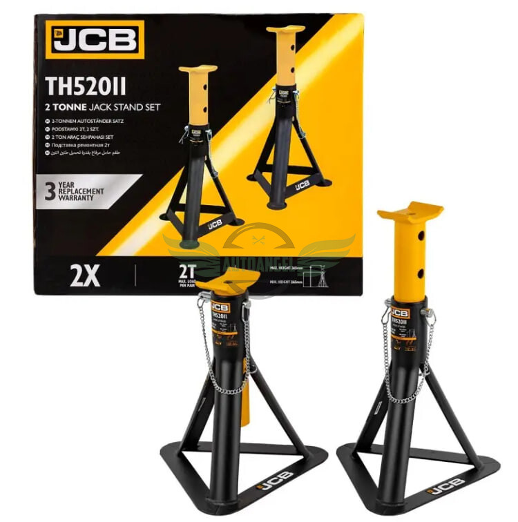 Підставка ремонтна з упорною п'ятою 2т (h min 265mm, h max 365mm) JCB-TH52011