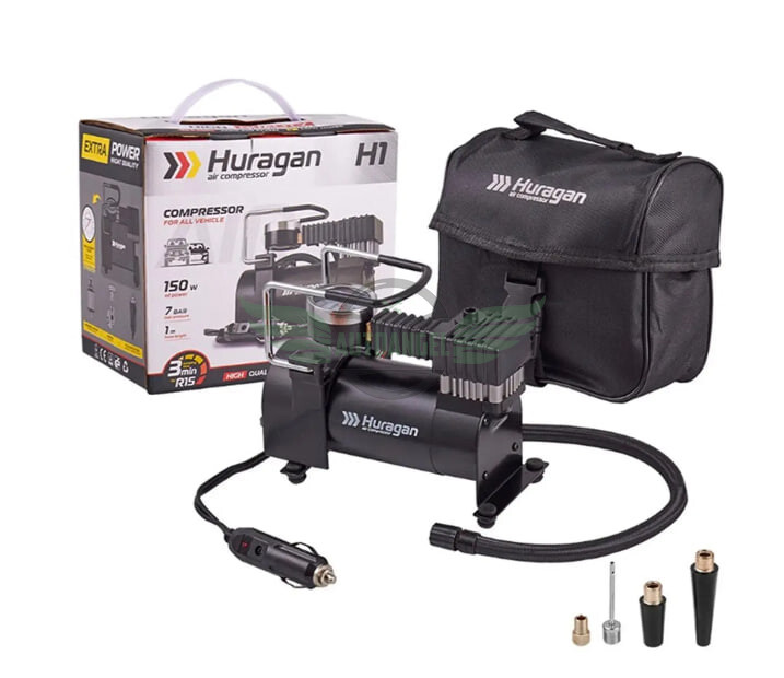 Автомобільний компресор Huragan 12 В 7 Атм 35 л/хв (H0100)
