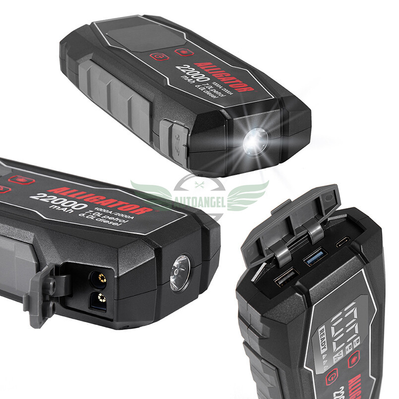 Пусковое устройство Alligator Jump Starter 1000A/2000A 22000mAh JS845