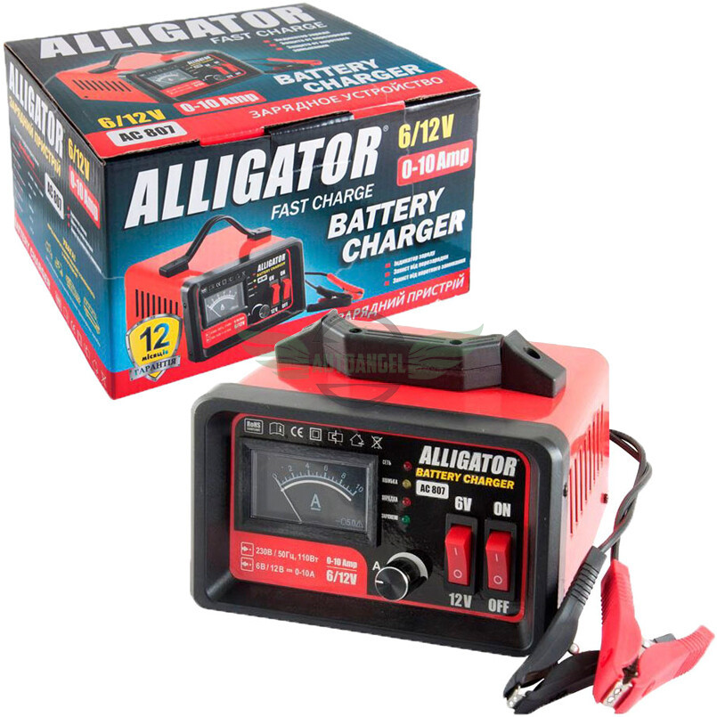 Зарядний пристрій АКБ Alligator 6/12V, 10А AC807