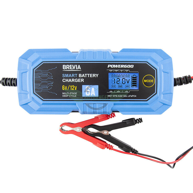 Зарядний пристрій АКБ Brevia Power600 6V/12V 6A 20600EP