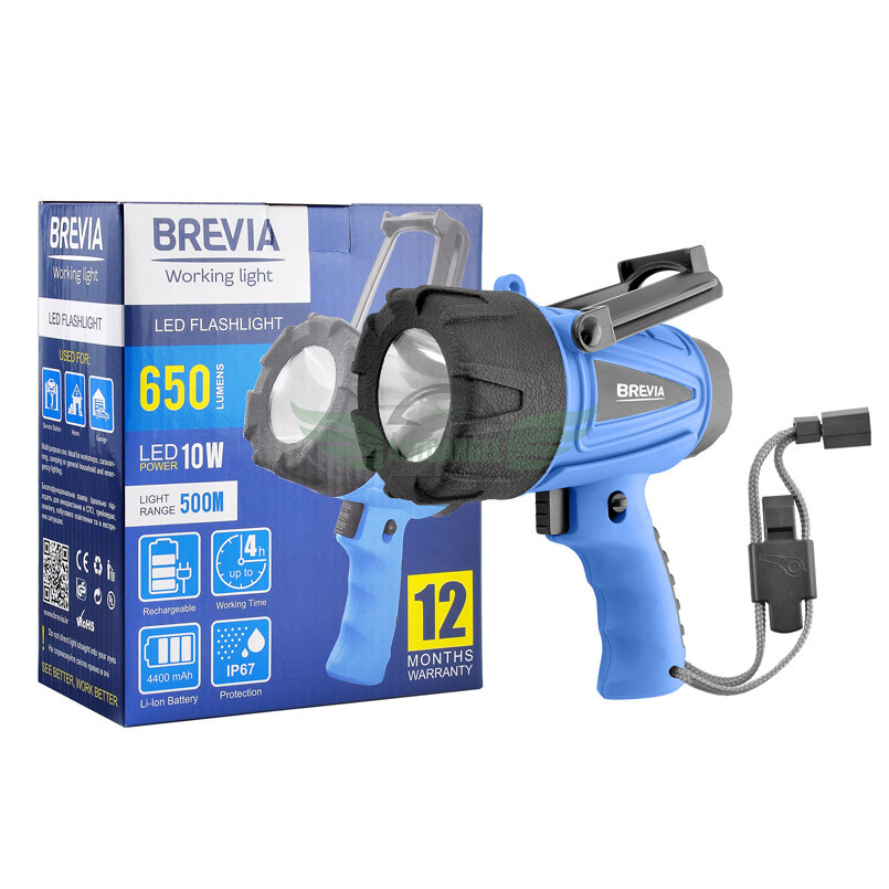 Ліхтар LED інспекційний Brevia 500М 10W LED 650lm 4400mAh+microUSB 11600