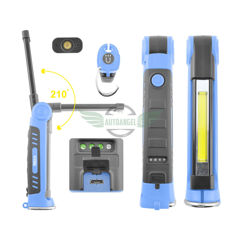 Ліхтар LED інспекційний Brevia Ultra-slim 3W COB+1W LED 300lm 2000mAh+microUSB 11360